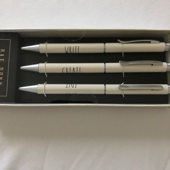 NWT Rae Dunn “Write” “Create” “Edit” Pen Set With List Pad Bundle - Picture 3 of 3